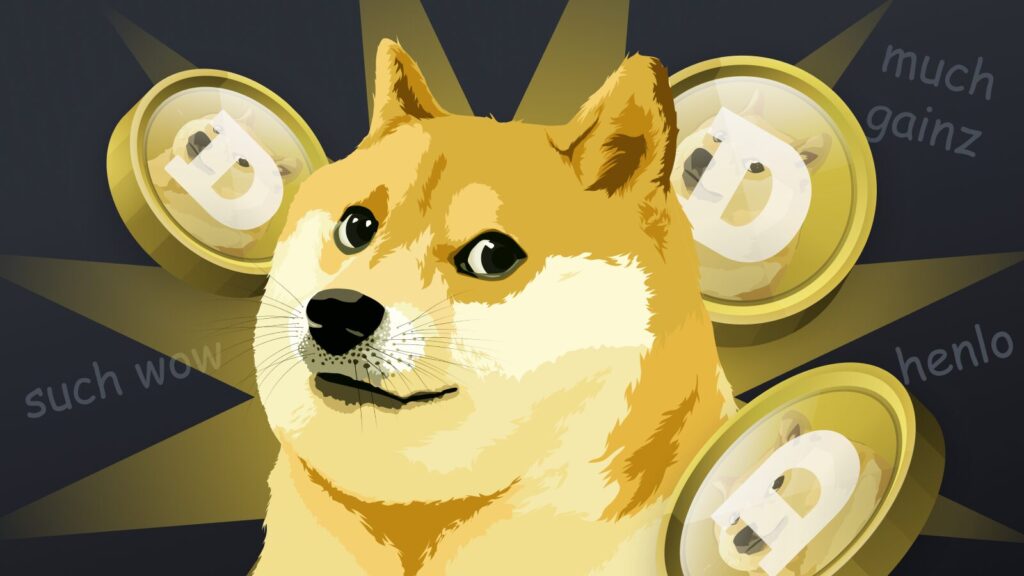 dogecoin DOGE meme coin 