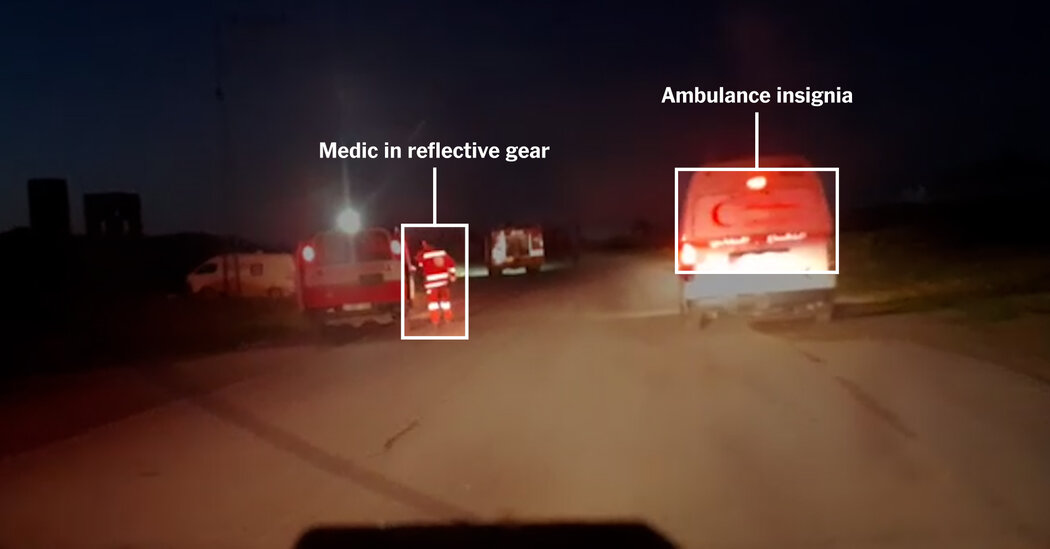 Video Shows Aid Workers Killed in Gaza Under Gunfire Barrage, With Ambulance Lights On