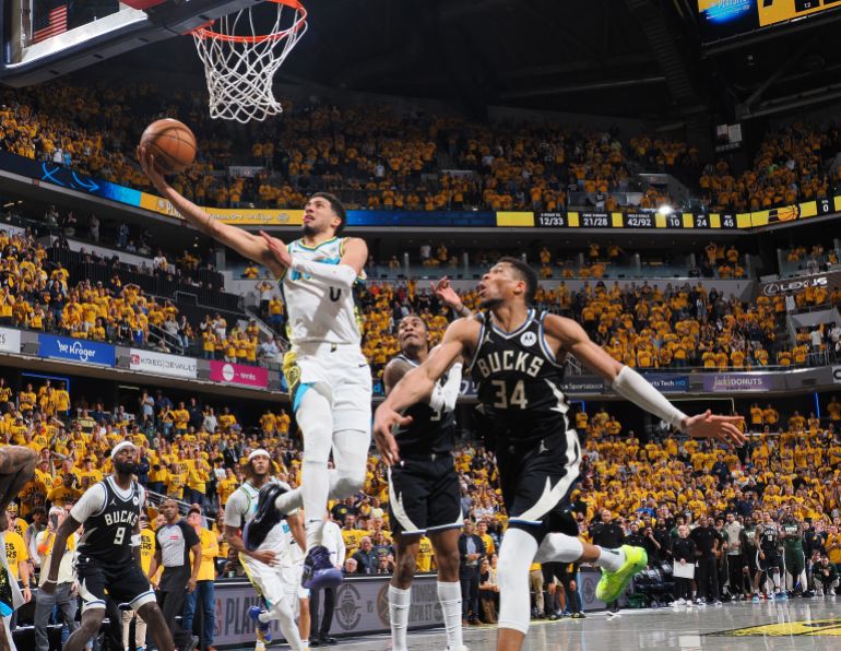Murray, Nuggets defeat Clippers in Game 5; take 3-2 playoff lead | Basketball News Tyrese Haliburton in qction.