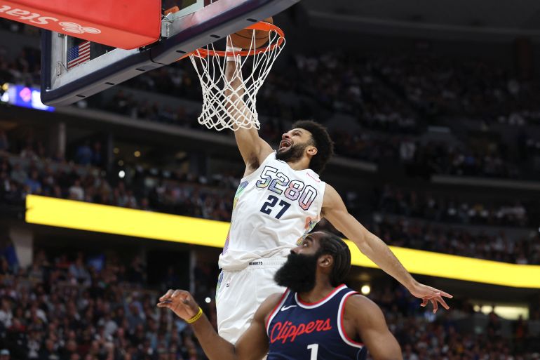 Murray, Nuggets defeat Clippers in Game 5; take 3-2 playoff lead | Basketball News Jamal Murray in action.