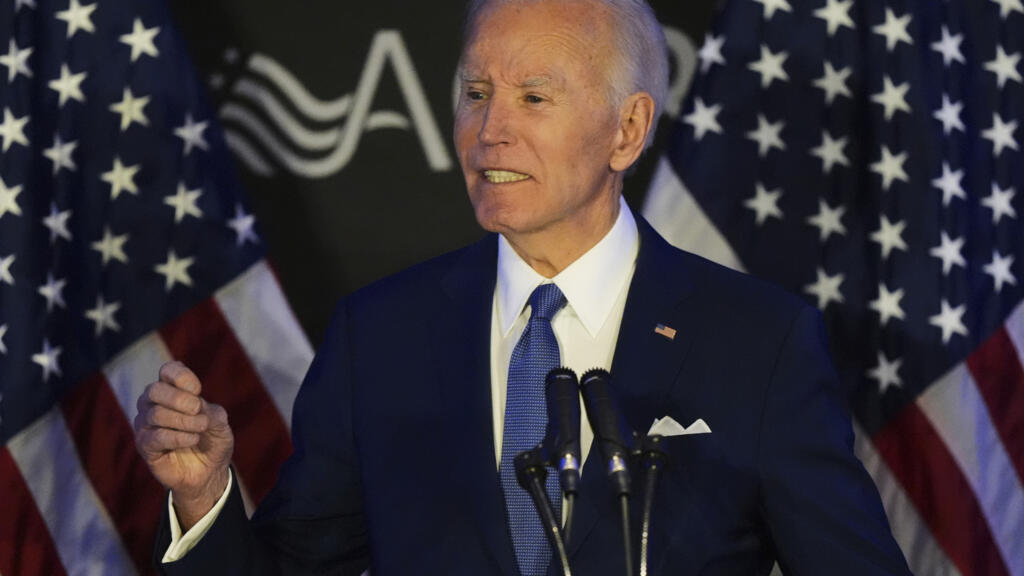 Biden blasts Trump 'destruction' in first post-presidency speech