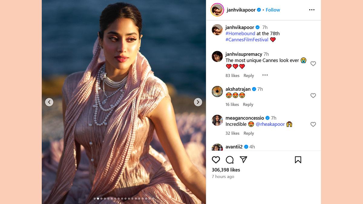Princess Vibes! Janhvi At Cannes