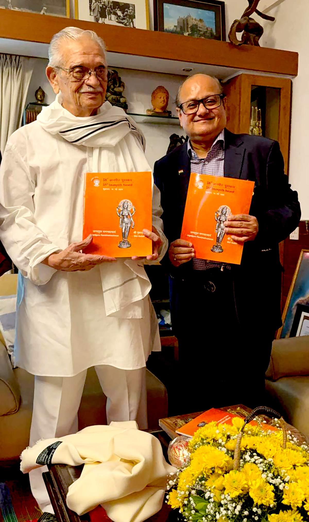 Gulzar receives Jnanpith Award - Rediff.com movies