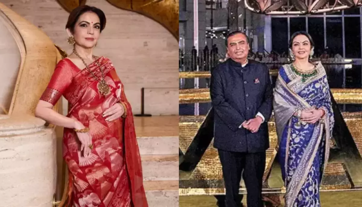 Nita Ambani Carries Custom Hermes Birkin Bag With Indian Motifs For NMACC Event In New York