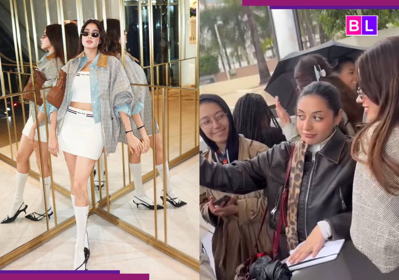 Janhvi Kapoor stuns as she poses with fans ahead of Cannes debut; watch viral video